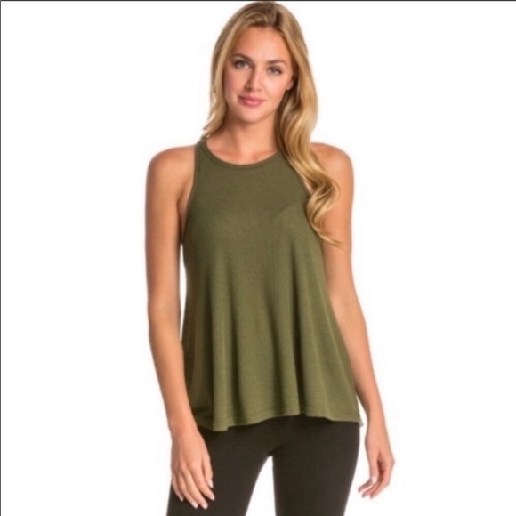 Free People Tops - Free People Army Green Muscle Tank